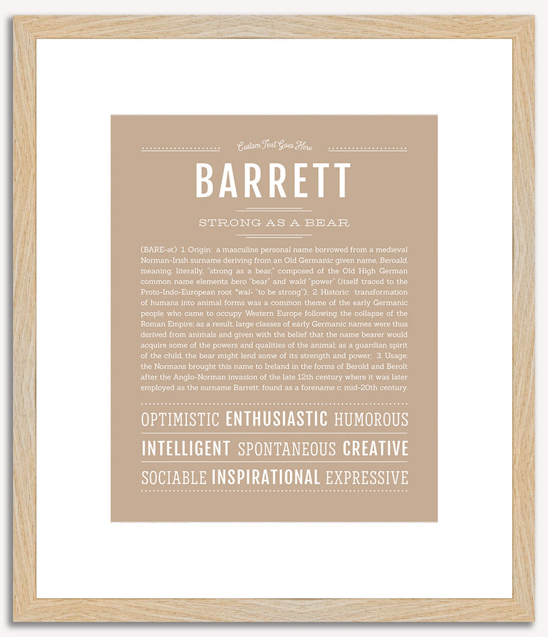 Barrett | Name Art Print