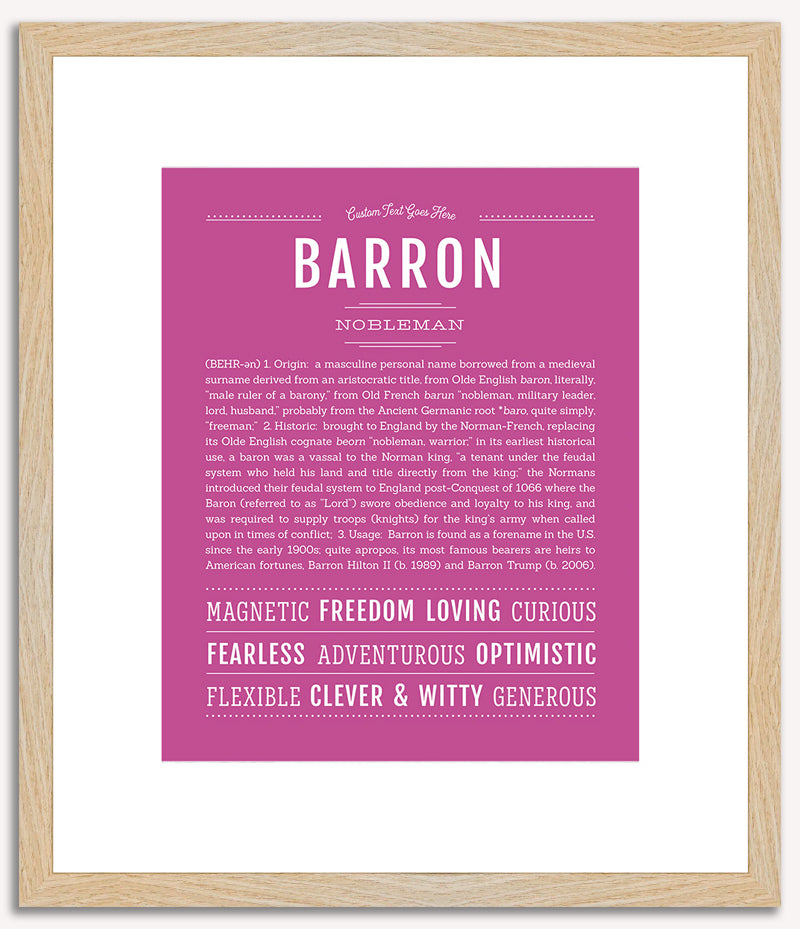 Barron | Name Art Print