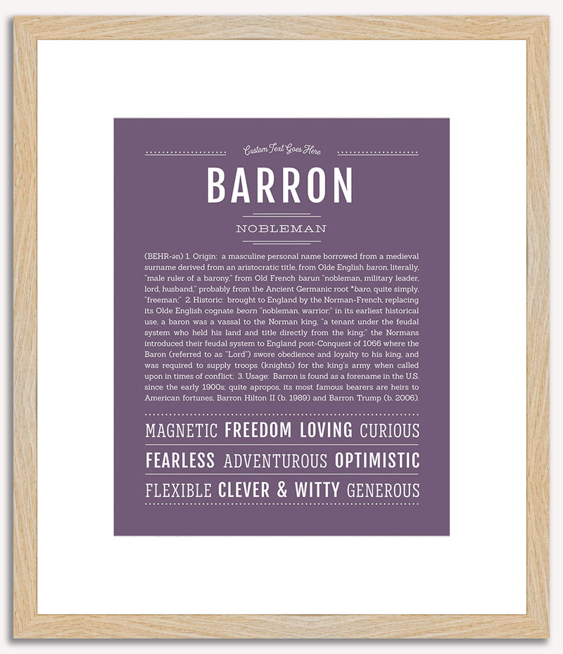 Barron | Name Art Print