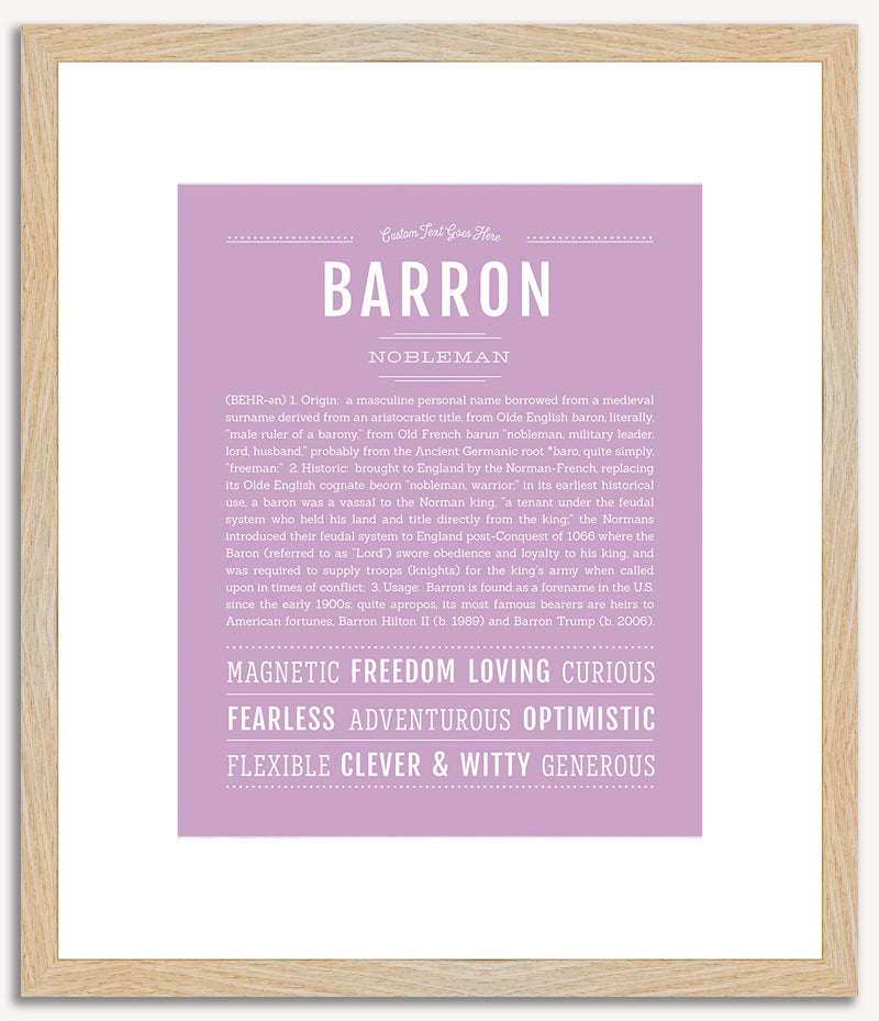 Barron | Name Art Print