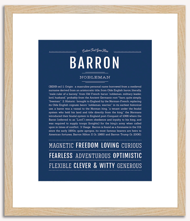 Barron | Name Art Print