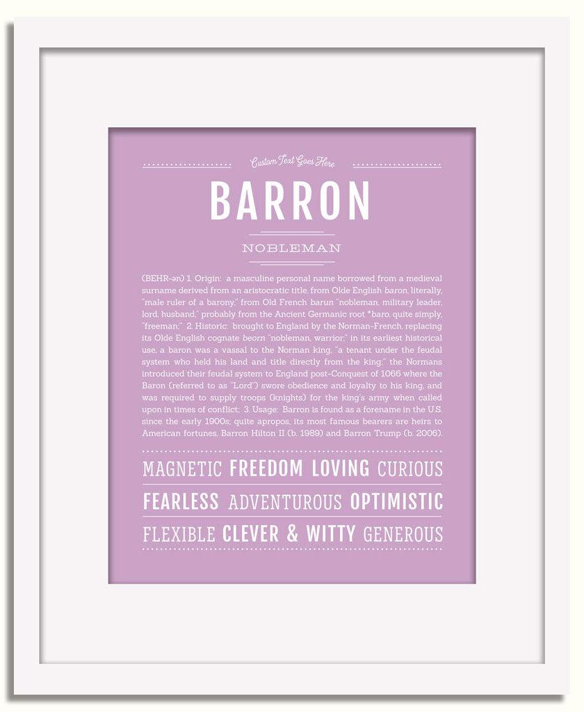 Frame Options | Lilac | White Frame, Matted