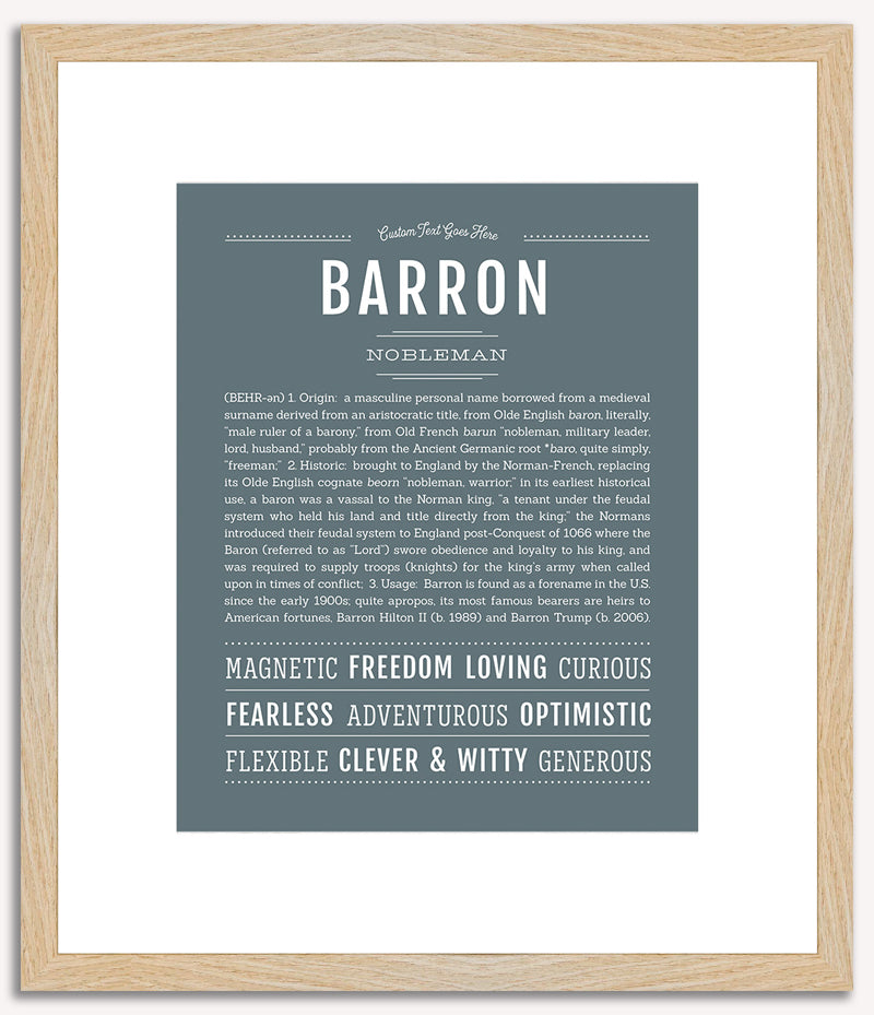 Barron | Name Art Print