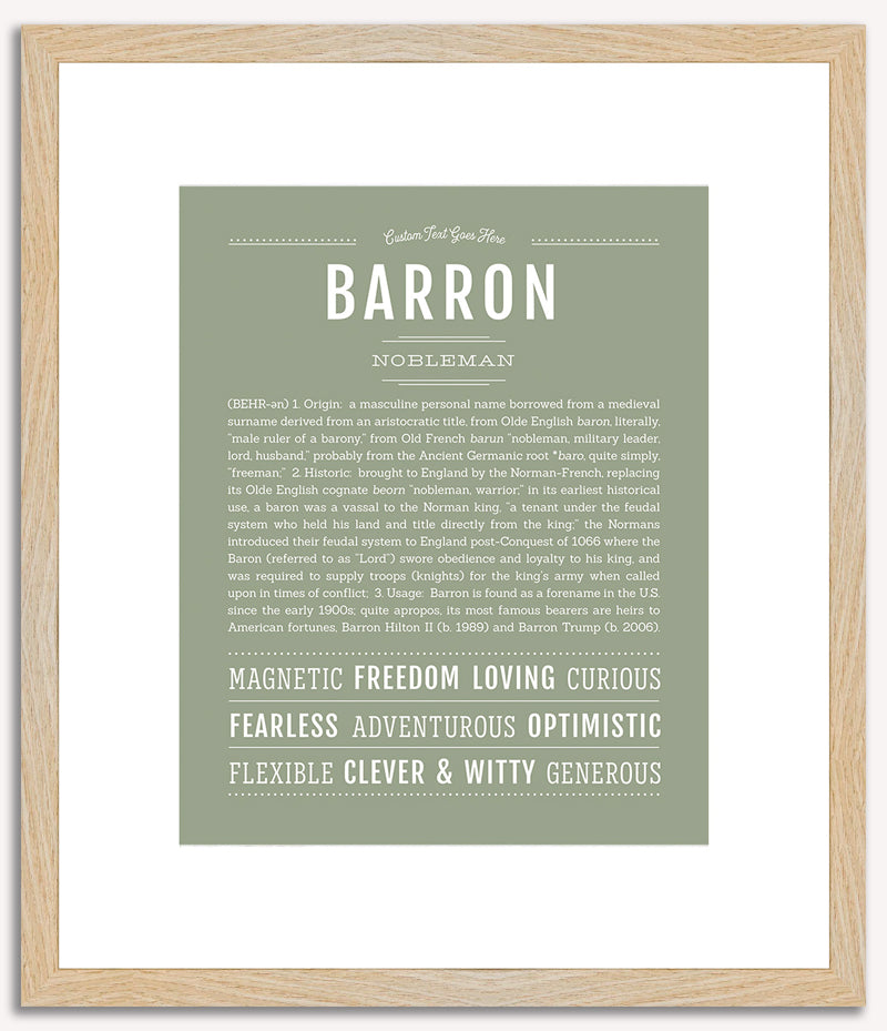 Barron | Name Art Print