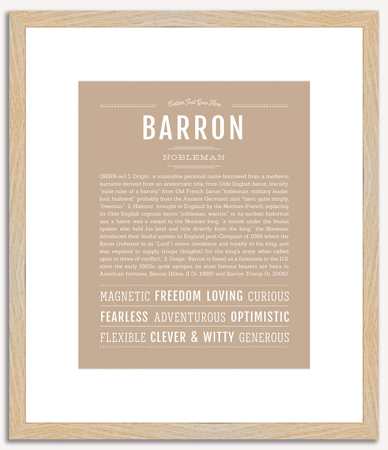 Barron | Name Art Print