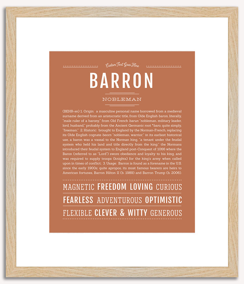 Barron | Name Art Print