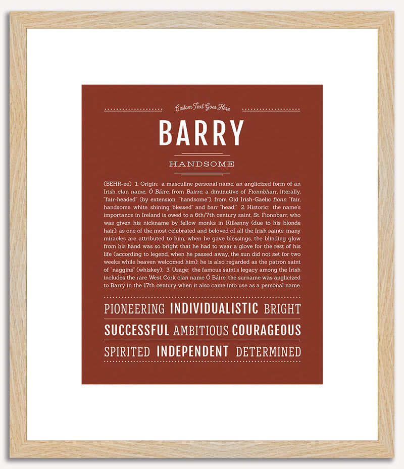 Barry | Name Art Print