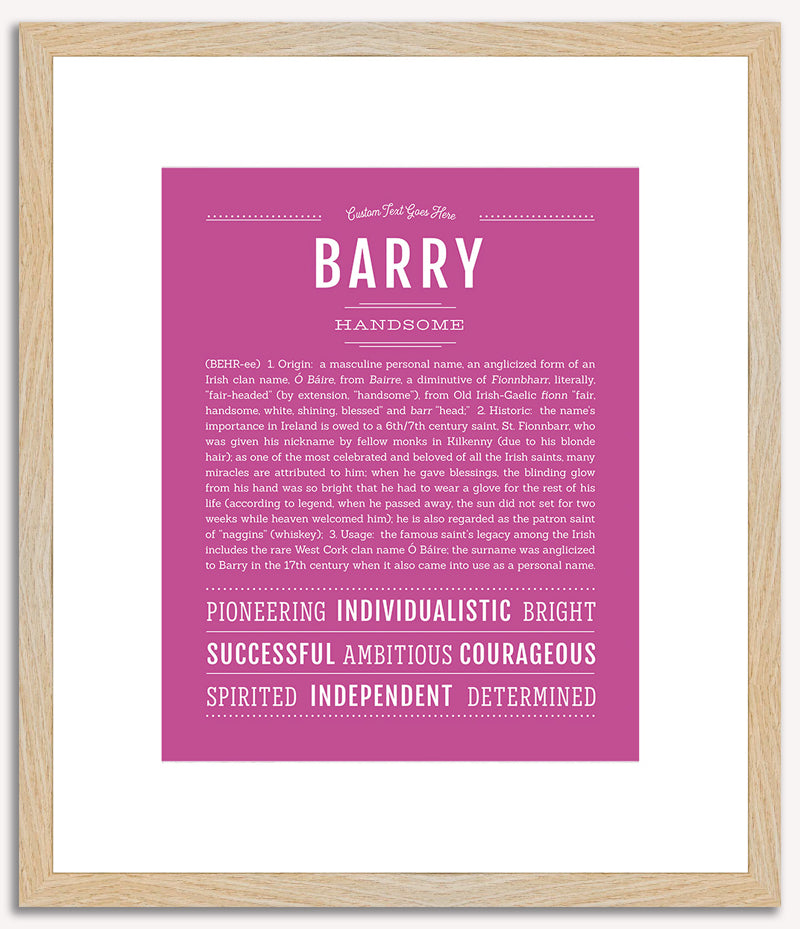 Barry | Name Art Print