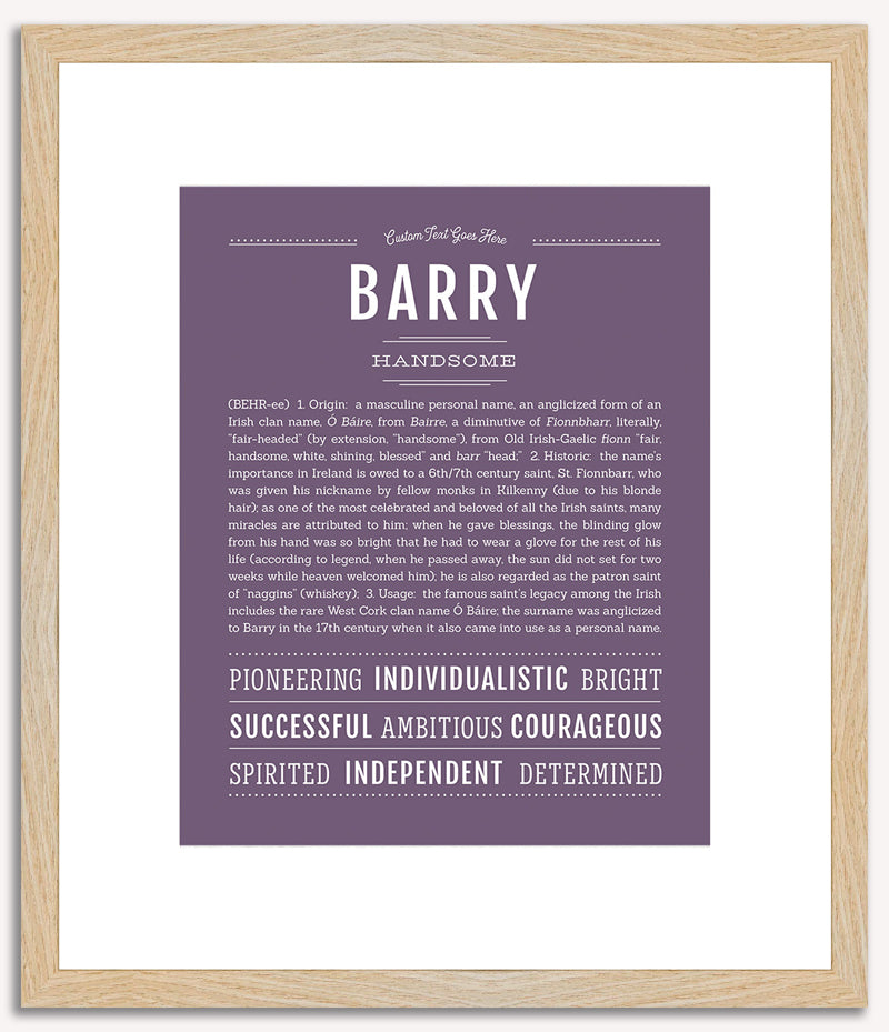 Barry | Name Art Print