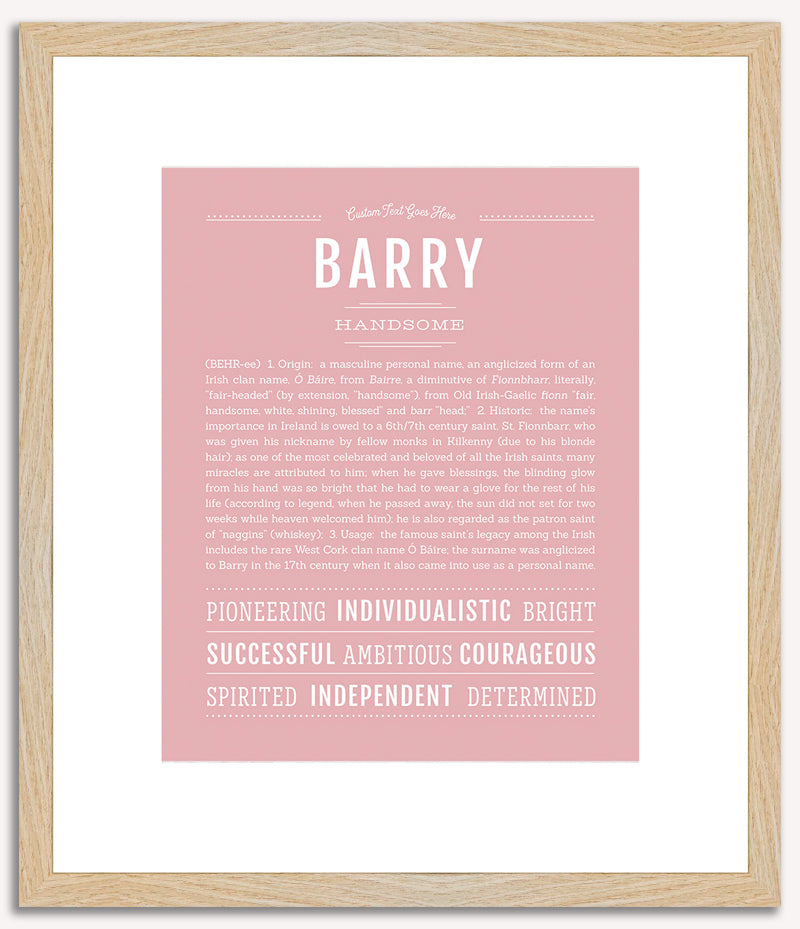 Barry | Name Art Print