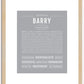 Barry | Name Art Print