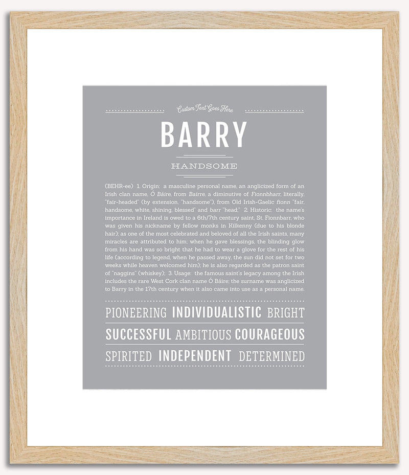 Barry | Name Art Print