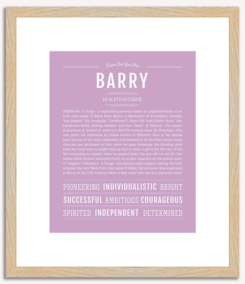 Barry | Name Art Print