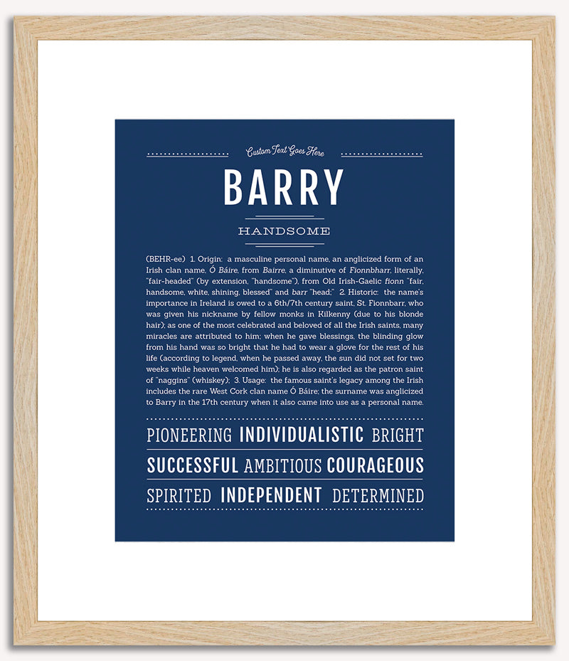 Barry | Name Art Print