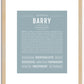 Barry | Name Art Print