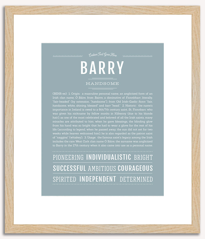 Barry | Name Art Print