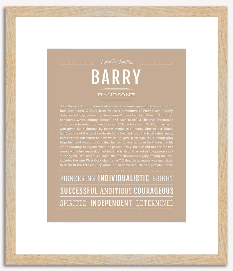 Barry | Name Art Print