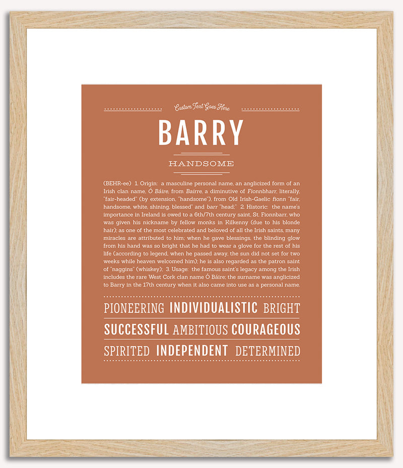 Barry | Name Art Print