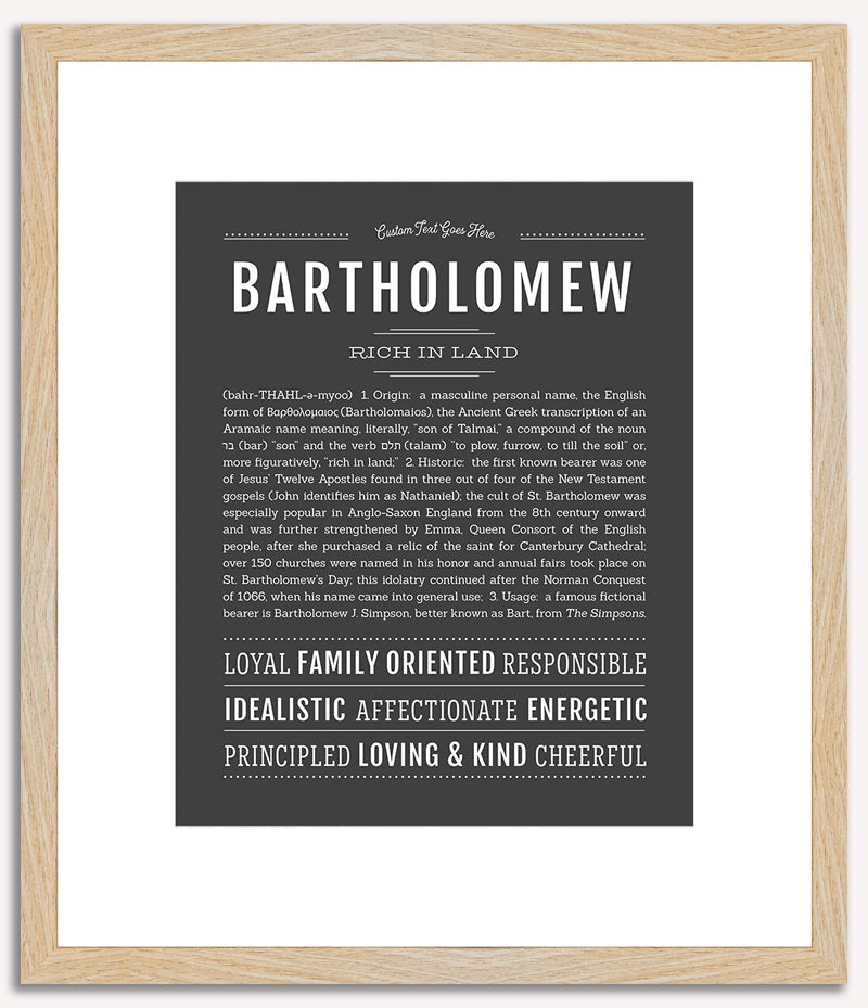 Bartholomew | Name Art Print