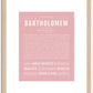 Bartholomew | Name Art Print