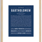 Bartholomew | Name Art Print