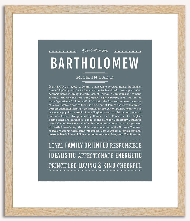 Bartholomew | Name Art Print