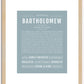 Bartholomew | Name Art Print