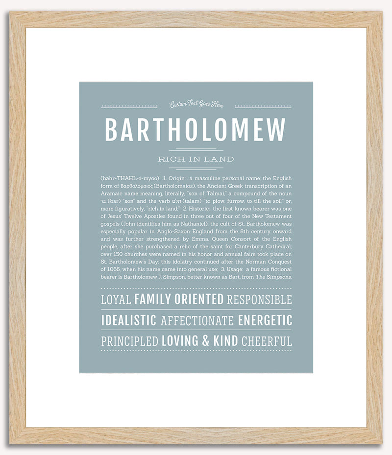 Bartholomew | Name Art Print