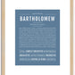 Bartholomew | Name Art Print