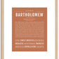 Bartholomew | Name Art Print