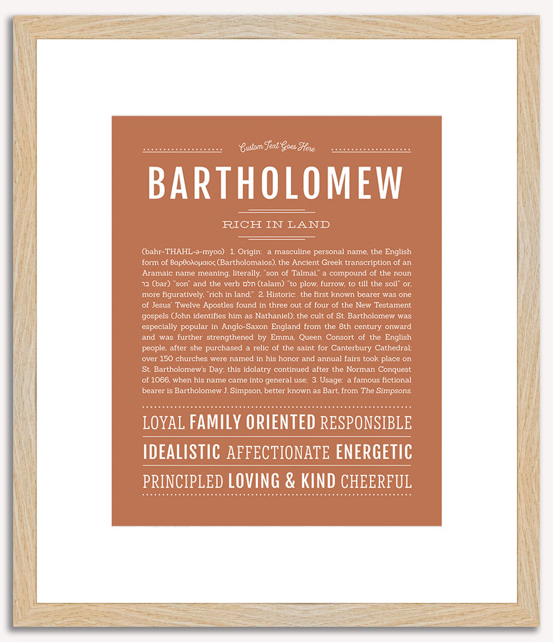 Bartholomew | Name Art Print