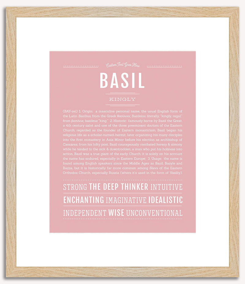 Basil | Name Art Print