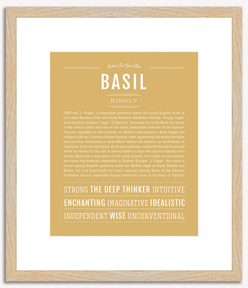 Basil | Name Art Print