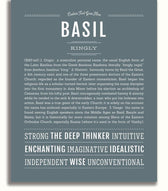 Basil | Name Art Print – Name Stories