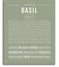 Basil | Name Art Print – Name Stories