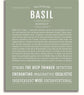 Basil | Name Art Print – Name Stories