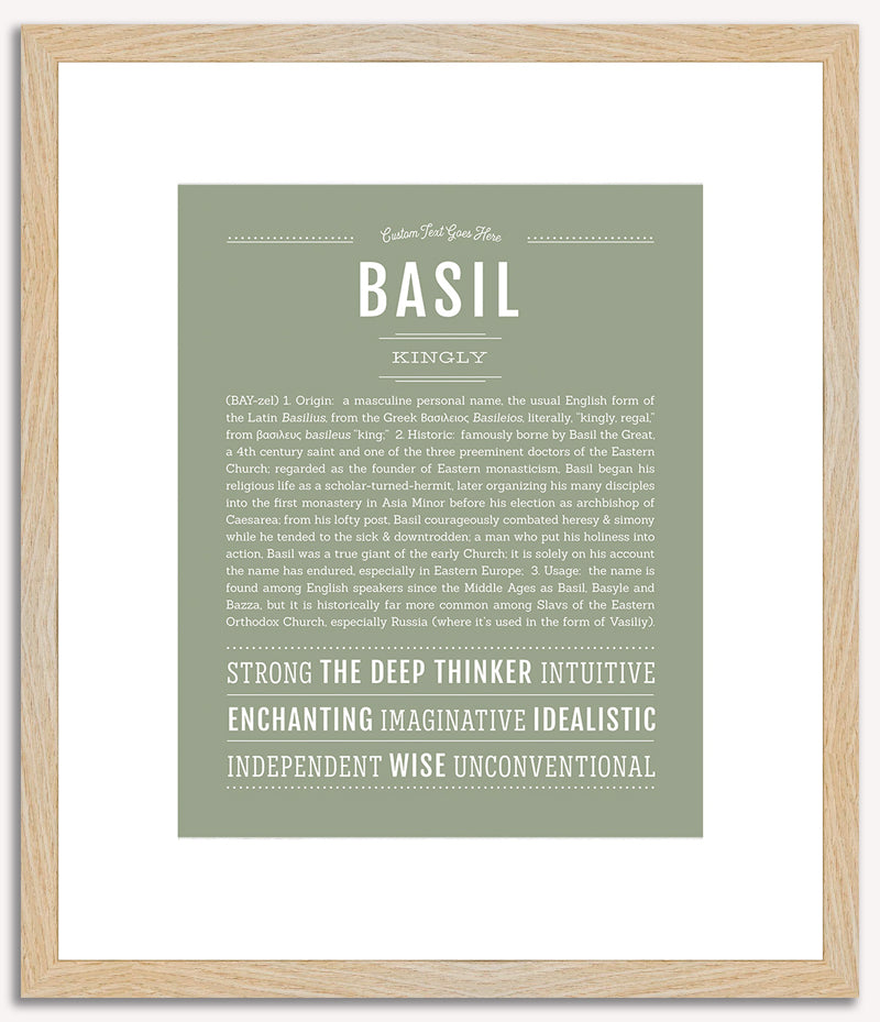 Basil | Name Art Print