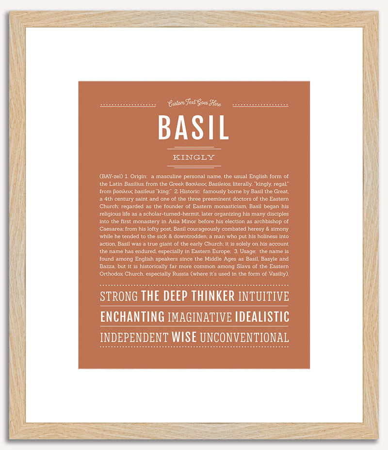 Basil | Name Art Print