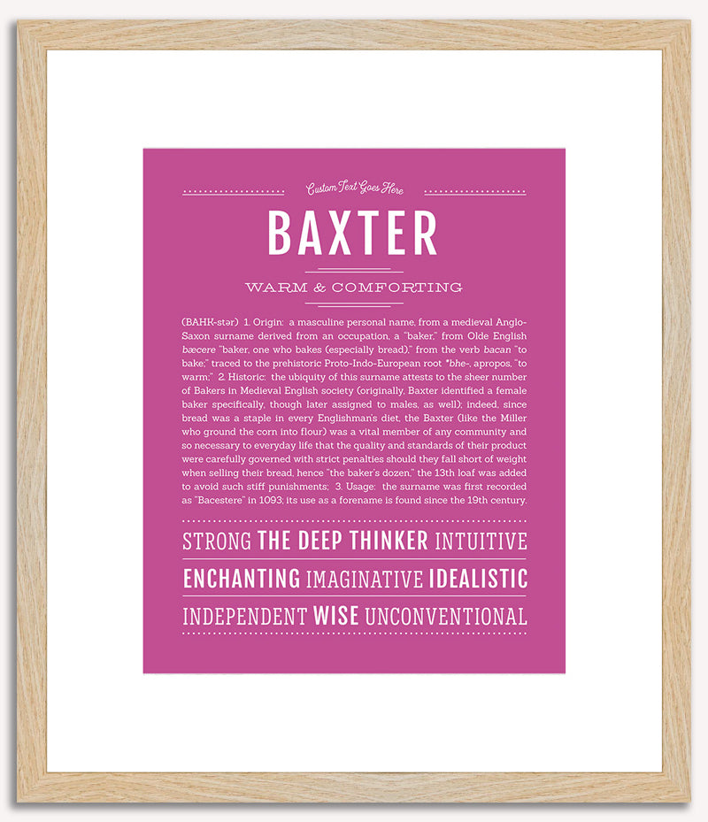 Baxter | Name Art Print