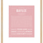 Baylee | Name Art Print