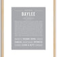 Baylee | Name Art Print