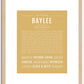 Baylee | Name Art Print