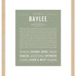 Baylee | Name Art Print