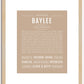 Baylee | Name Art Print