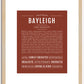 Bayleigh | Name Art Print