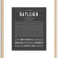 Bayleigh | Name Art Print