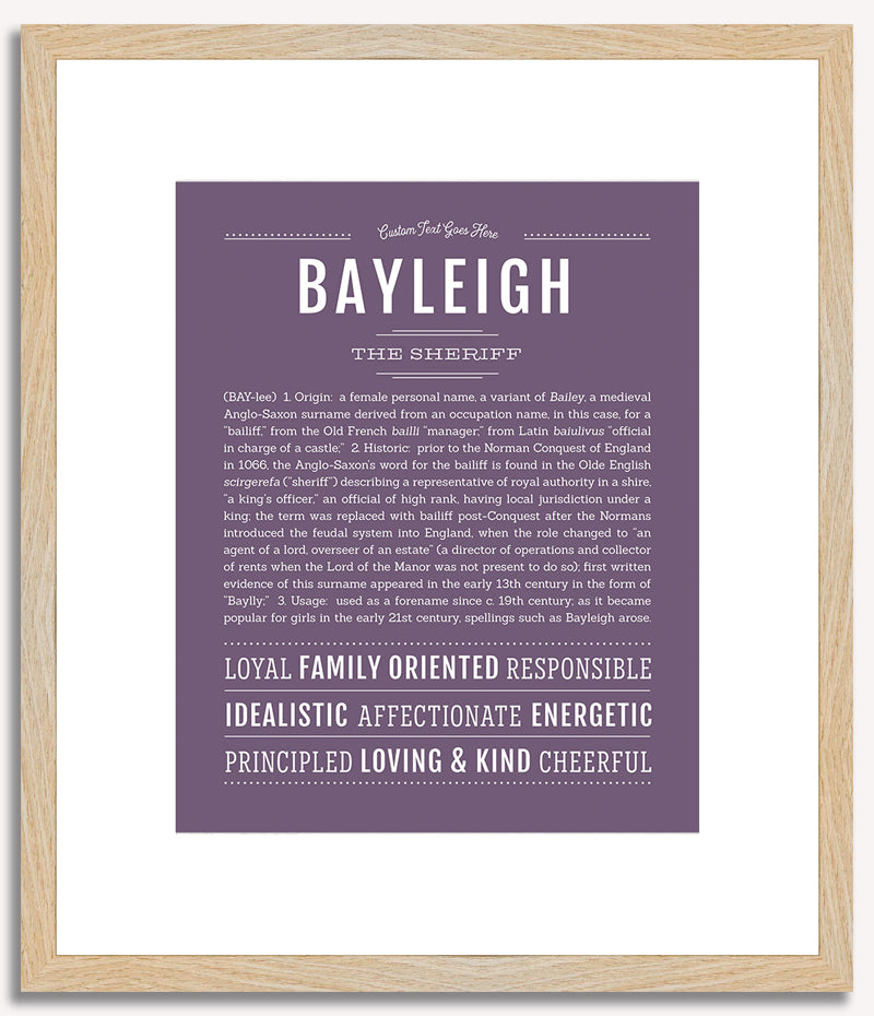 Bayleigh | Name Art Print