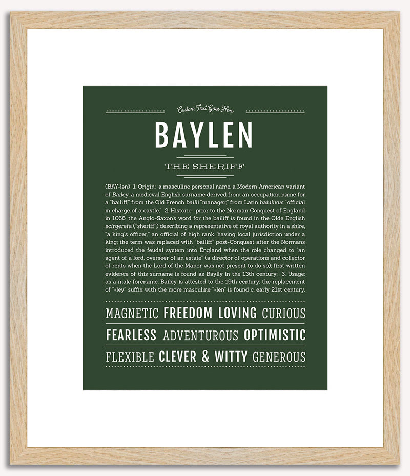 Baylen | Name Art Print