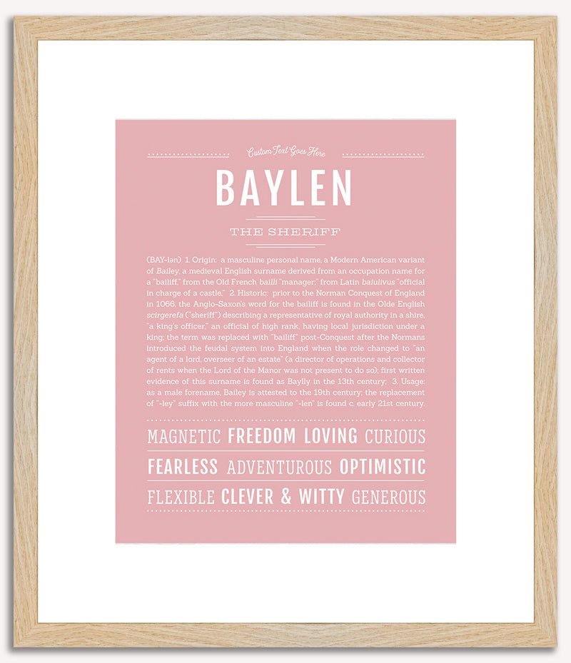 Baylen | Name Art Print