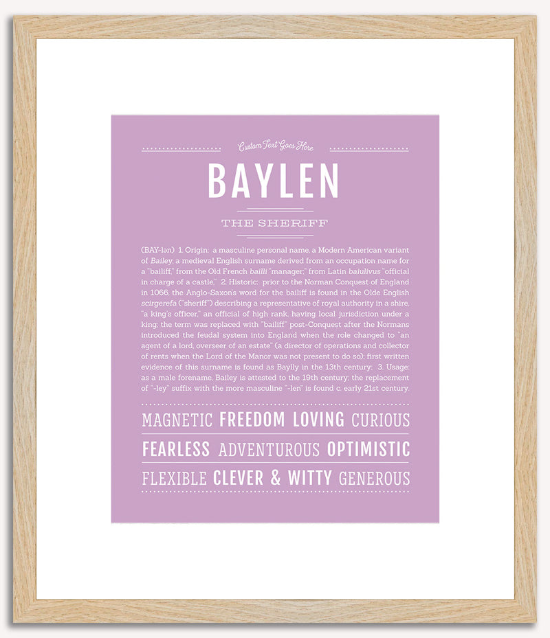 Baylen | Name Art Print